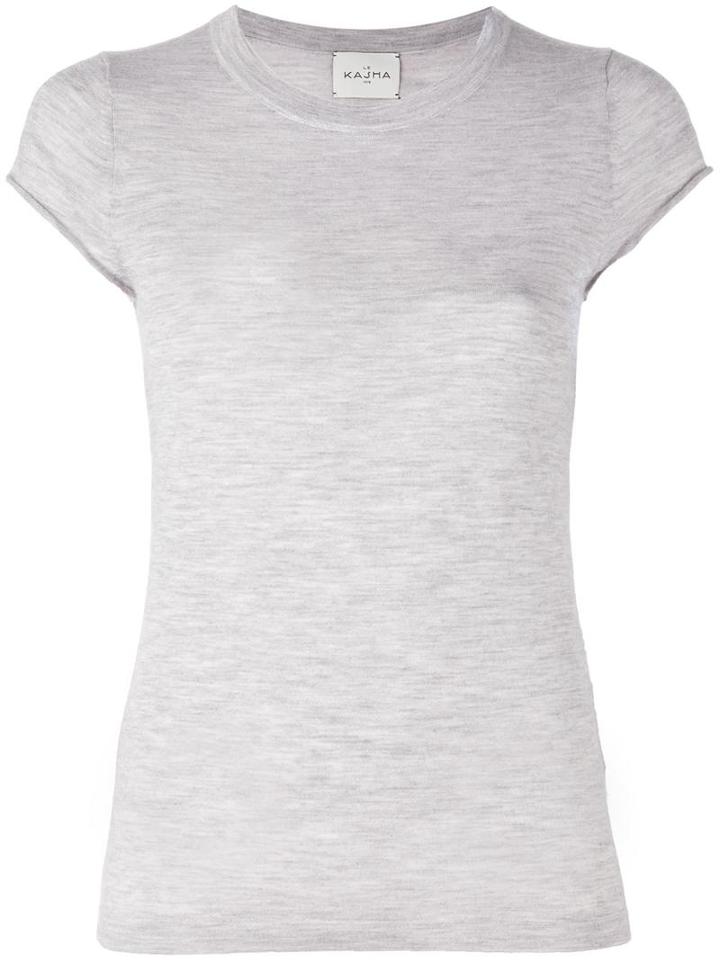 Le Kasha 'haiti' Knit T-shirt, Women's, Size: Small, Grey, Cashmere