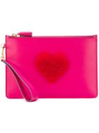 Anya Hindmarch Heart Clutch Bag - Pink & Purple