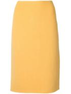 Versace Vintage 1980 Pencil Skirt - Yellow