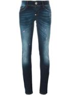 Philipp Plein Artistic Slim Fit Jeans, Women's, Size: 29, Blue, Cotton/spandex/elastane