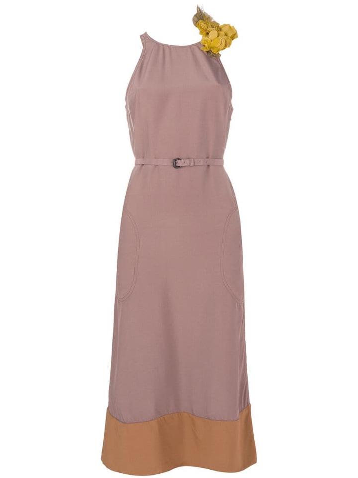 Bottega Veneta Colour-block Midi Dress - Neutrals