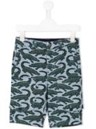 Stella Mccartney Kids Crocodile Print Trousers, Boy's, Size: 10 Yrs, Blue
