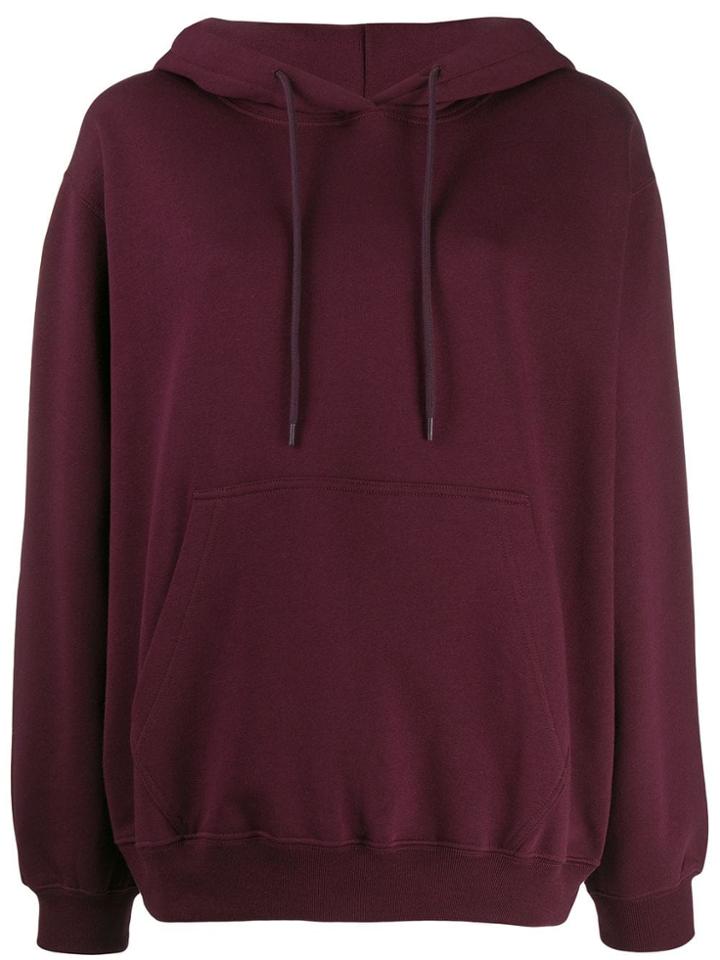 Msgm Kangaroo Pocket Hoodie - Red