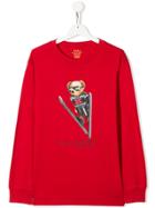 Ralph Lauren Kids Teen Skiing Polo Bear Sweatshirt - Red