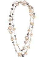 Chanel Pre-owned Cc Faux Pearl Necklace - Neutrals