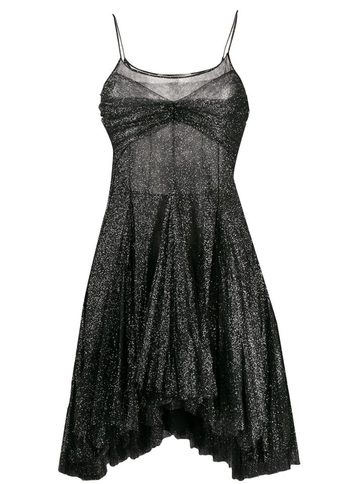 Philosophy Di Lorenzo Serafini Asymmetric Flared Mini Dress - Black