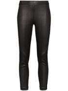 Ann Demeulemeester Slim Leg Leather Leggings - Black