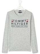 Tommy Hilfiger Junior Teen Logo Printed T-shirt - Grey