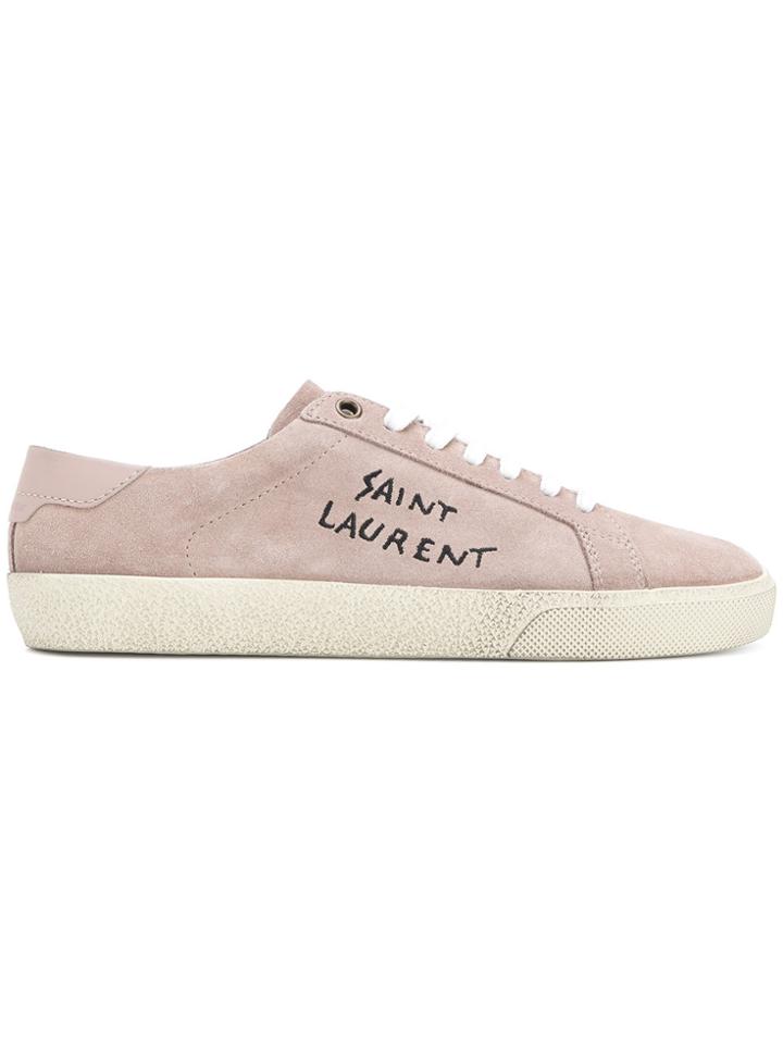 Saint Laurent Court Classic Sl/06 Sneakers - Nude & Neutrals