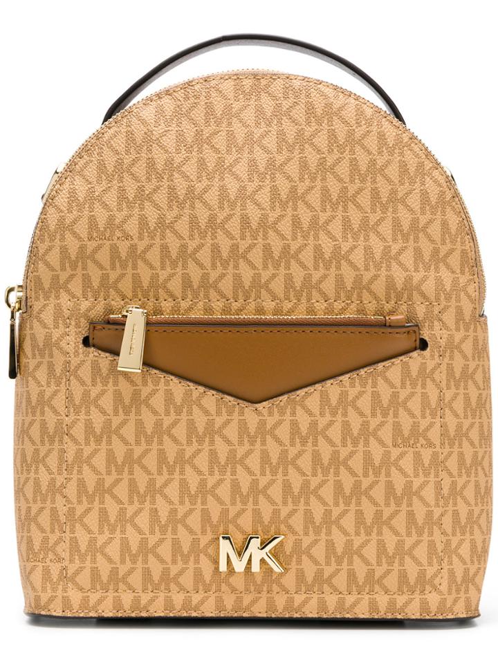 Michael Michael Kors Round Zipped Backpack - Nude & Neutrals
