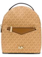 Michael Michael Kors Round Zipped Backpack - Nude & Neutrals