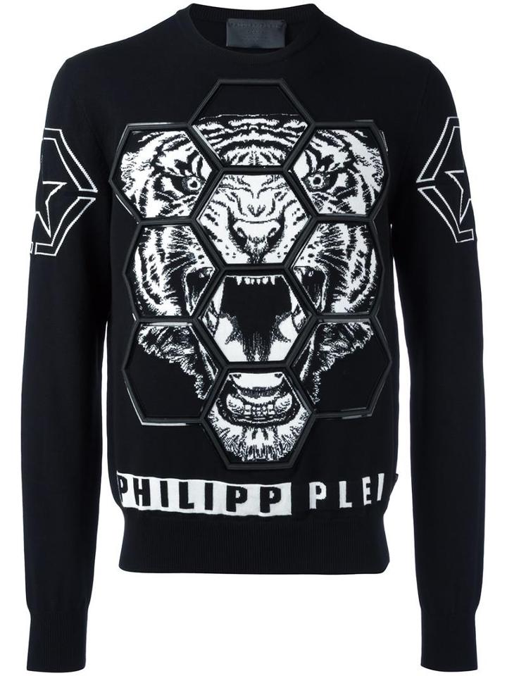 Philipp Plein Polite Sweatshirt, Men's, Size: Medium, Black, Viscose/cotton/polyester