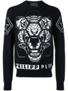 Philipp Plein Polite Sweatshirt, Men's, Size: Medium, Black, Viscose/cotton/polyester