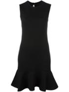Mcq Alexander Mcqueen Peplum Hem Neoprene Dress, Women's, Size: Medium, Black, Polyamide/polyester/spandex/elastane