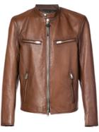 Coach Racer Leather Jacket - Brown