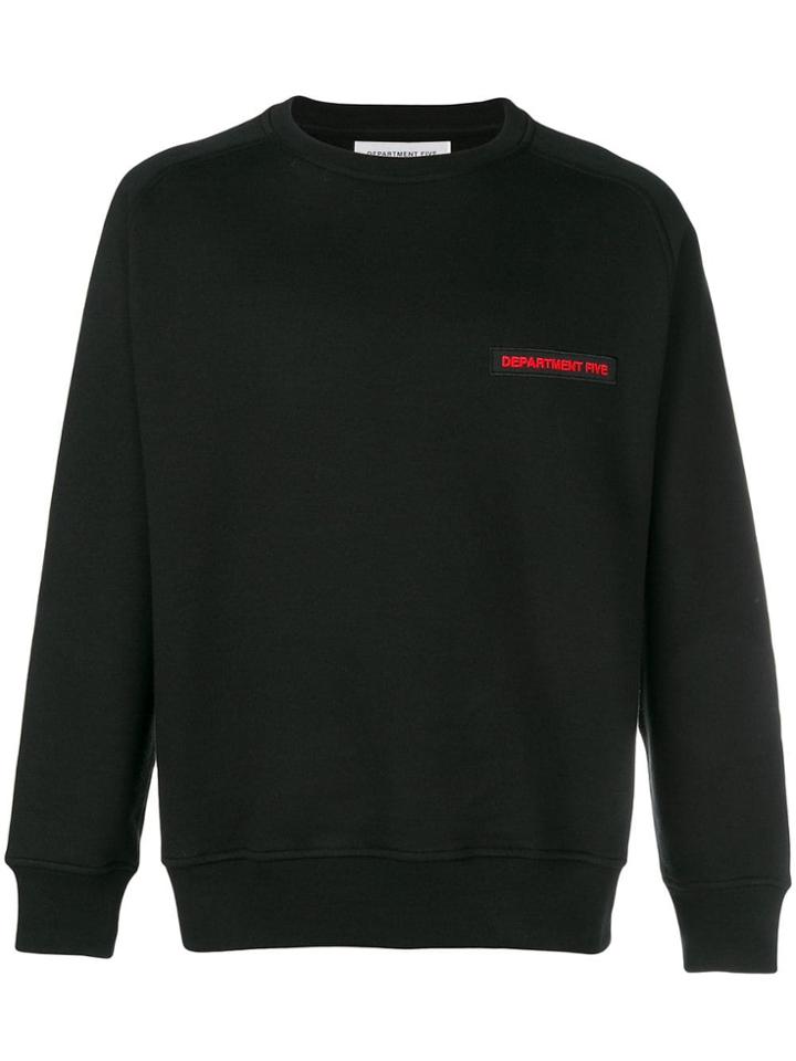 Department 5 Embroidered Logo Sweatshirt - Black