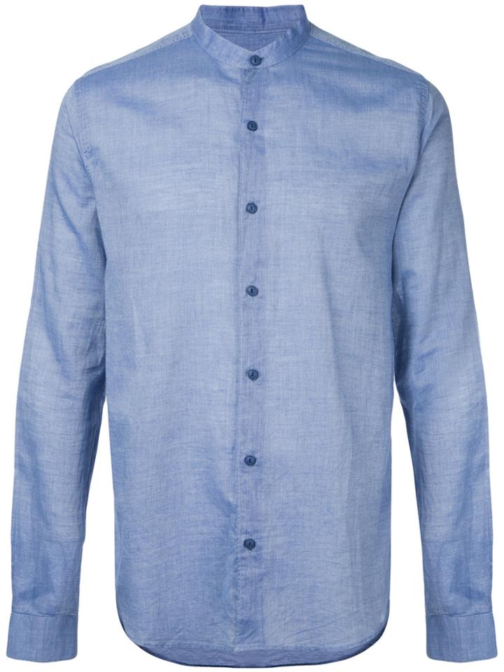Ymc 'bootboy' Chambray Shirt - Blue