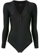 Matteau Maillot Long Sleeve Swimsuit - Black