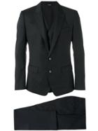 Dolce & Gabbana Three-piece Checked Suit - Black