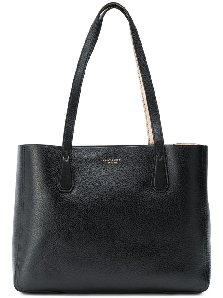 Tory Burch Phoebe Metallic Mini Tote - Black