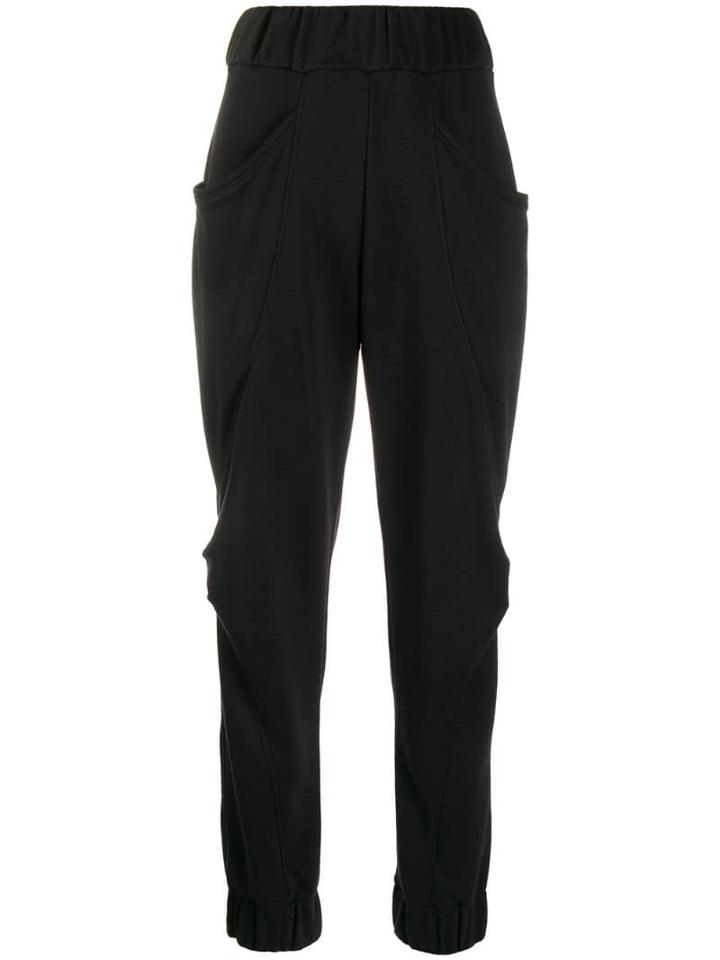 No Ka' Oi Ruched Detail Track Pants - Black