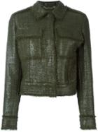 Versace 'laminated Boucle' Jacket