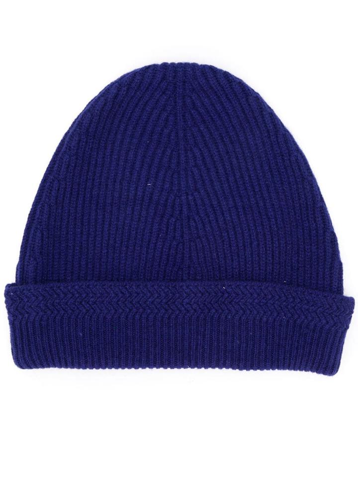 Maison Margiela Beanie Hat - Blue