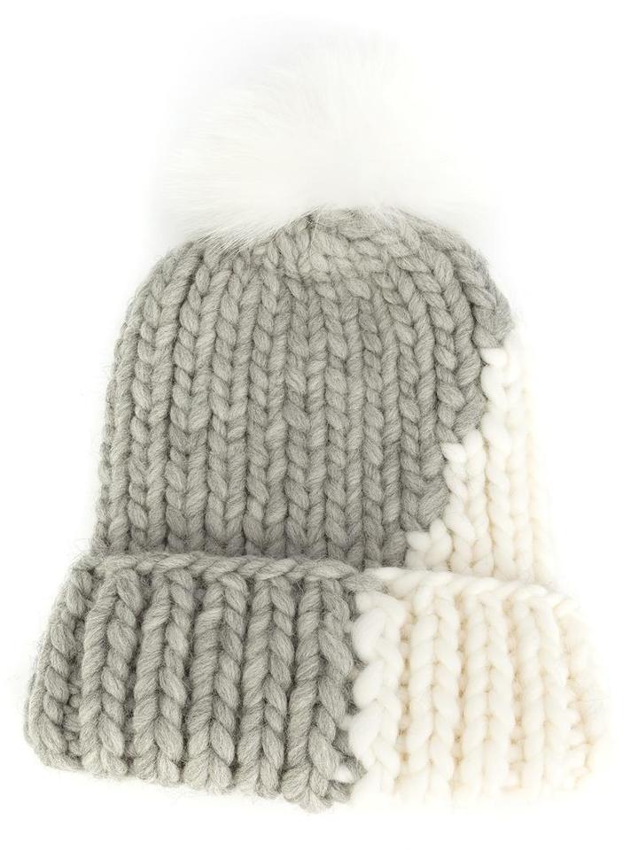 Eugenia Kim 'rayna' Beanie, Women's, White, Fox Fur/wool