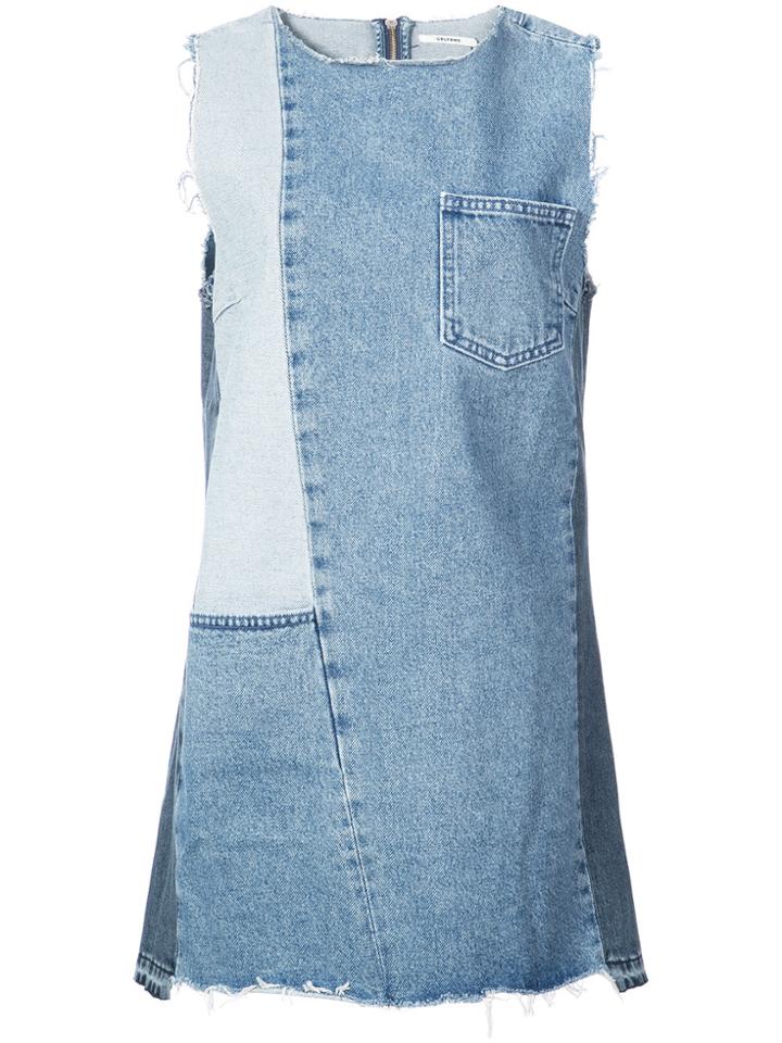 Grlfrnd Patchwork Denim Mini Dress - Unavailable