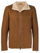 Desa Collection Shearling Lined Jacket - Brown