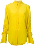 Stella Mccartney Gathered Sleeve Shirt - Yellow & Orange