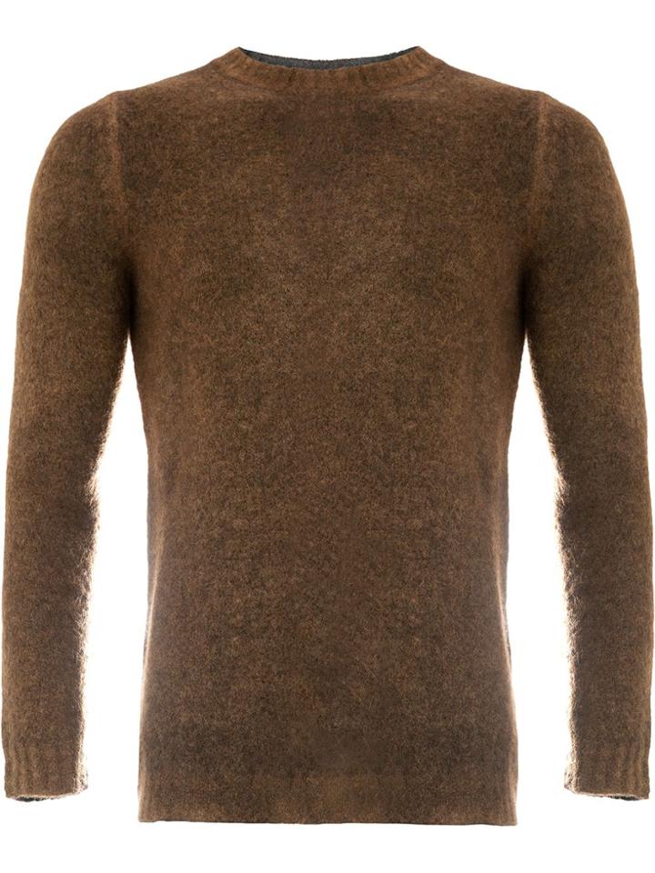 Avant Toi Crew Neck Sweater - Brown