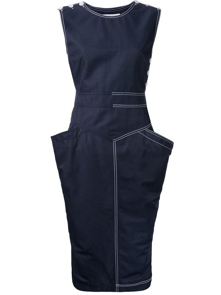 Stella Mccartney Olivia Dress, Women's, Size: 44, Blue, Cotton/linen/flax/polyamide