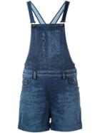Diesel Jampet Dungarees, Women's, Size: M, Blue, Cotton/polyester/spandex/elastane