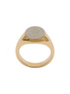 Jw Anderson Logo Signet Ring - Gold
