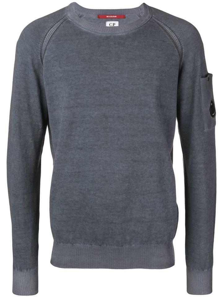 Cp Company Sleeve Pocket Jumper - Blue