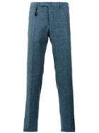 Incotex Tailored Trousers, Men's, Size: 56, Blue, Silk/linen/flax