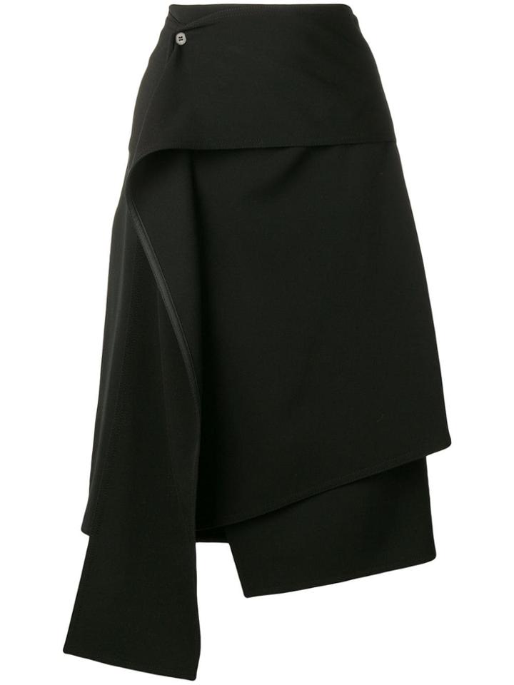Ports 1961 High-rise Midi Skirt - Black