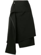 Ports 1961 High-rise Midi Skirt - Black