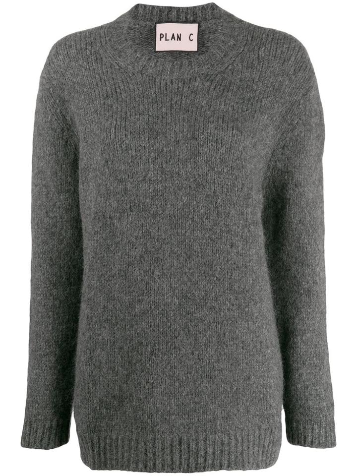 Plan C Crewneck Jumper - Grey