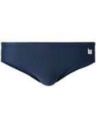 Mc2 Saint Barth - Logo Patch Swimming Trunks - Men - Polyamide/spandex/elastane - L, Blue, Polyamide/spandex/elastane
