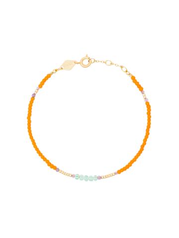 Anni Lui Orange And Blue Peppy Gold Plated Bracelet - Yellow & Orange