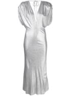 Circus Hotel Short-sleeve Flared Dress - Silver