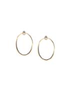 Delfina Delettrez Double Hoop Earrings, Women's, Metallic
