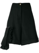 Erika Cavallini Ruffled Pocket Shorts - Black