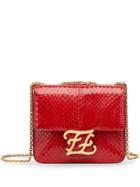 Fendi Small Karligraphy Shoulder Bag - Red