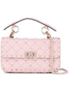 Valentino 'rockstud' Quilted Tote, Women's, Pink/purple
