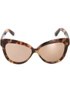 Linda Farrow Cat Eye Sunglasses - Brown