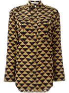Givenchy Egyptian Eye Print Shirt, Women's, Size: 34, Silk/polyester/polyamide/viscose