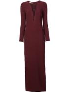 Stella Mccartney Lace-up Gown - Red
